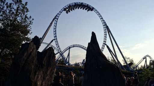 blue fire Megacoaster