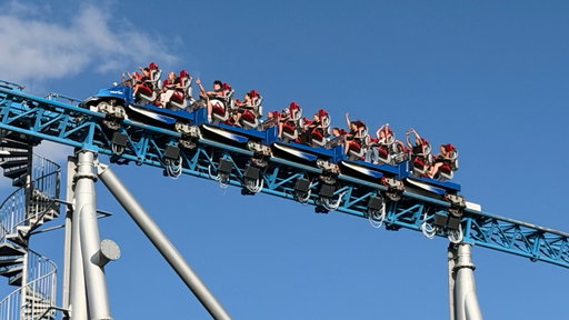 blue fire Megacoaster