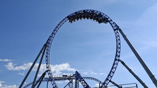 blue fire Megacoaster