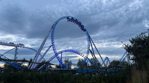 blue fire Megacoaster