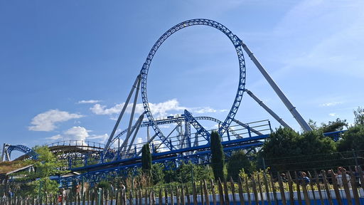 blue fire Megacoaster