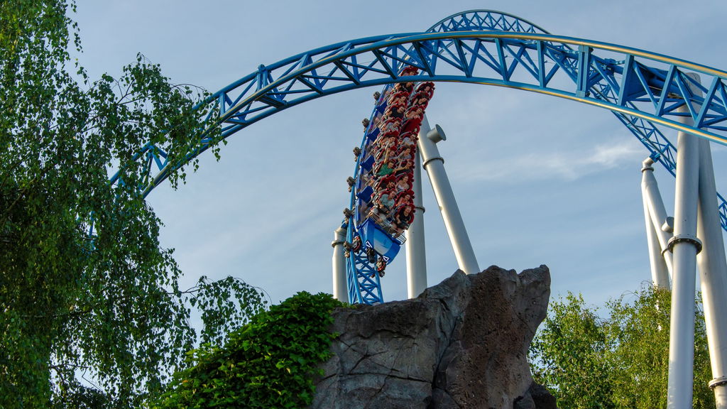 blue fire Megacoaster