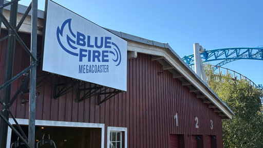 blue fire Megacoaster
