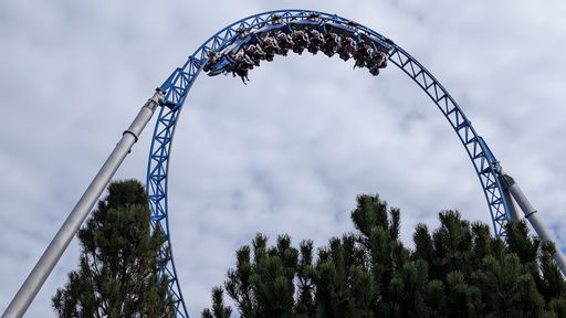 blue fire Megacoaster