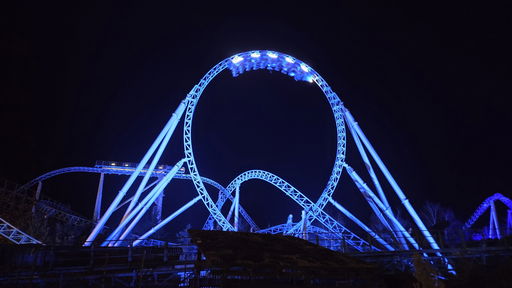 blue fire Megacoaster