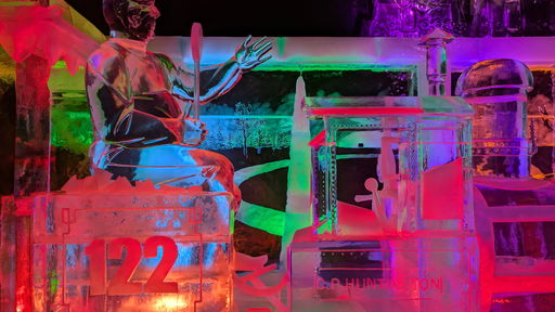 Eisskulpturen-Dome - Zeitreise ins Jahr 1975