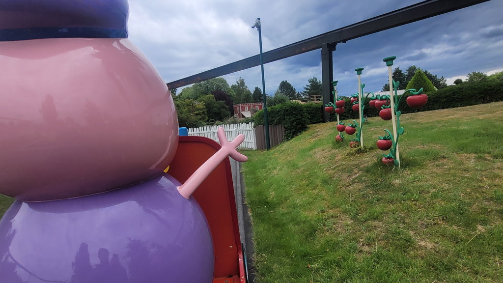 Opa Pigs Zugfahrt