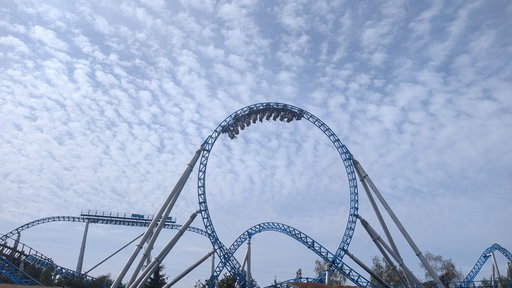 blue fire Megacoaster