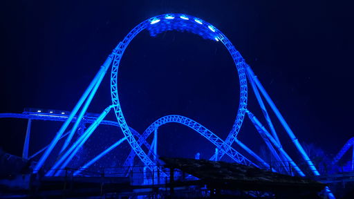 blue fire Megacoaster