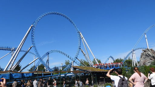 blue fire Megacoaster