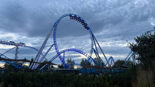 blue fire Megacoaster