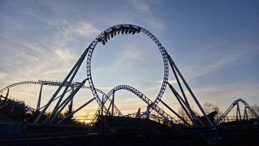 blue fire Megacoaster